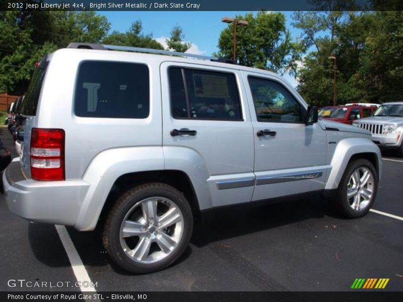 Bright Silver Metallic / Dark Slate Gray 2012 Jeep Liberty Jet 4x4