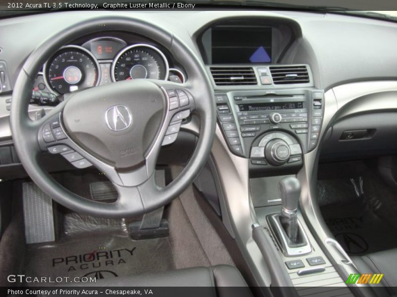 Graphite Luster Metallic / Ebony 2012 Acura TL 3.5 Technology