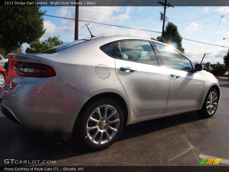 Bright Silver Metallic / Black 2013 Dodge Dart Limited