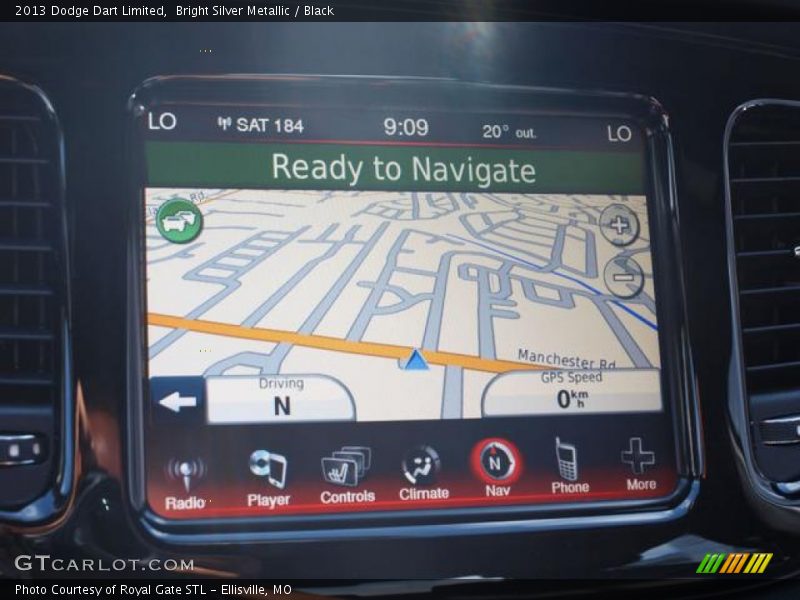 Bright Silver Metallic / Black 2013 Dodge Dart Limited