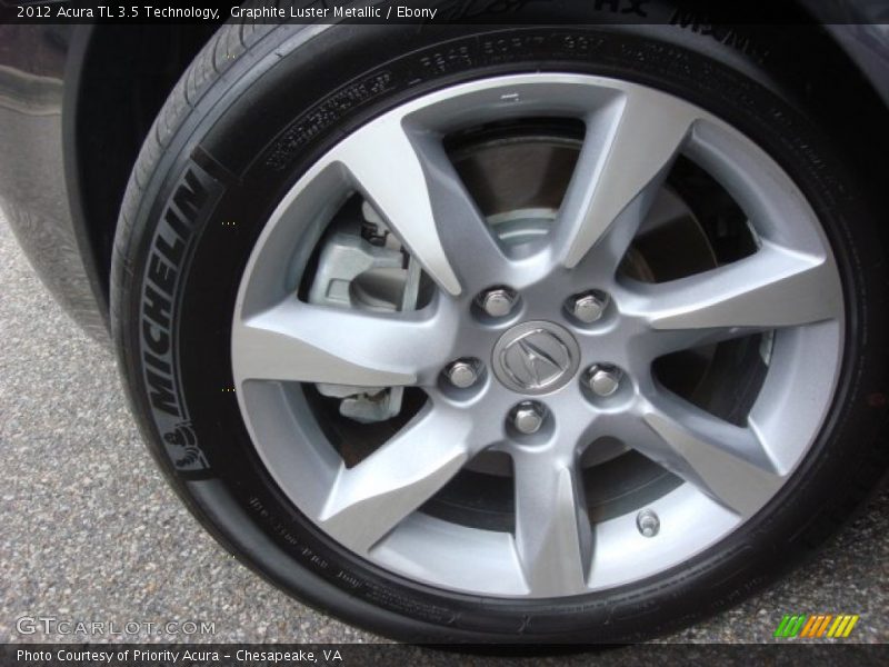 Graphite Luster Metallic / Ebony 2012 Acura TL 3.5 Technology