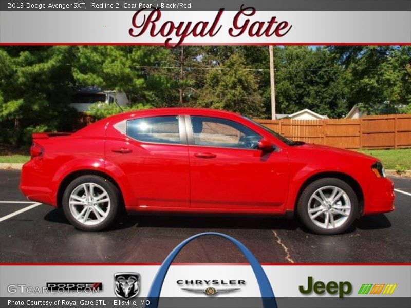 Redline 2-Coat Pearl / Black/Red 2013 Dodge Avenger SXT