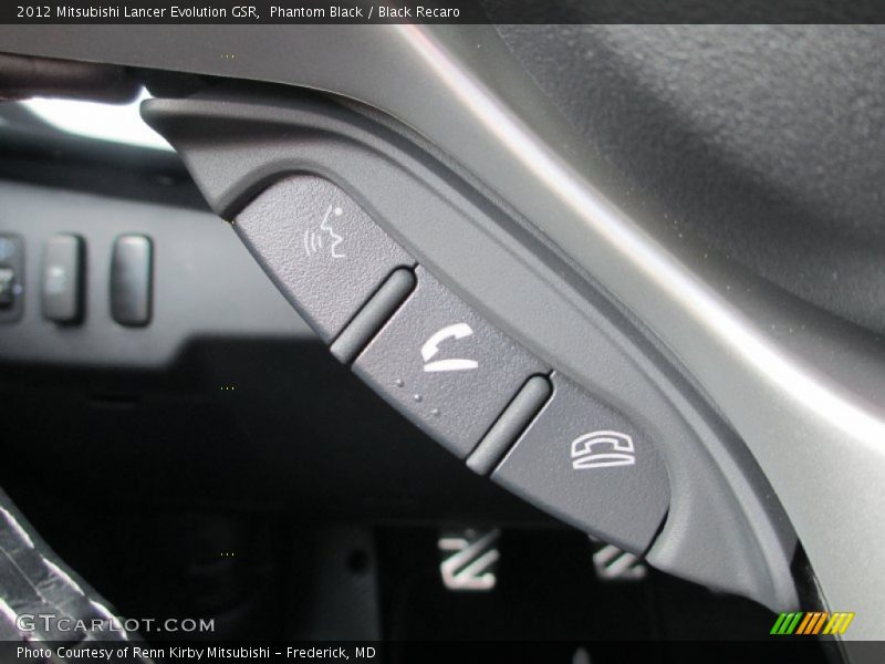 Phantom Black / Black Recaro 2012 Mitsubishi Lancer Evolution GSR