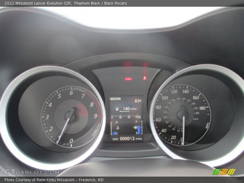  2012 Lancer Evolution GSR GSR Gauges