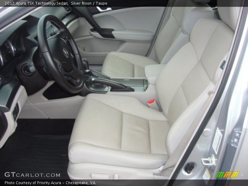 Silver Moon / Taupe 2012 Acura TSX Technology Sedan