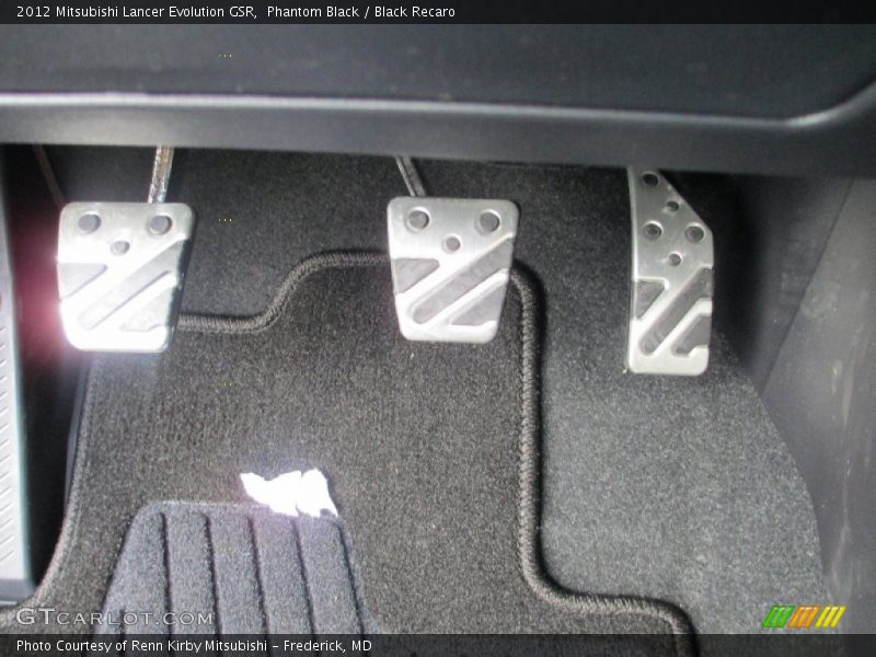 Phantom Black / Black Recaro 2012 Mitsubishi Lancer Evolution GSR