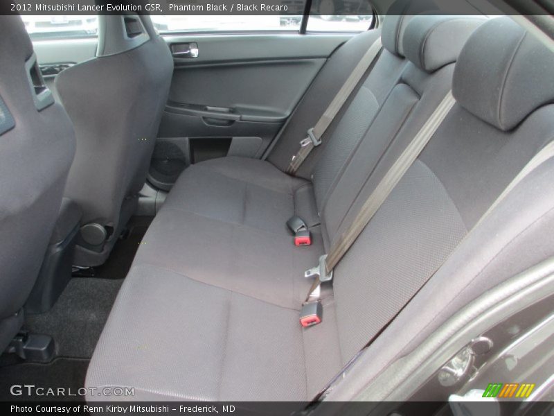  2012 Lancer Evolution GSR Black Recaro Interior