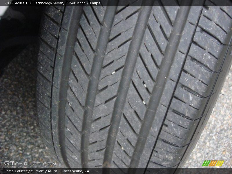 Silver Moon / Taupe 2012 Acura TSX Technology Sedan