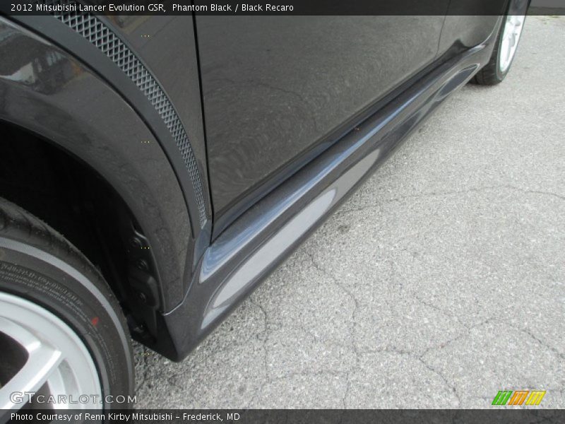 Phantom Black / Black Recaro 2012 Mitsubishi Lancer Evolution GSR