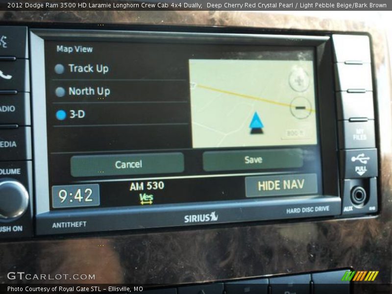 Deep Cherry Red Crystal Pearl / Light Pebble Beige/Bark Brown 2012 Dodge Ram 3500 HD Laramie Longhorn Crew Cab 4x4 Dually