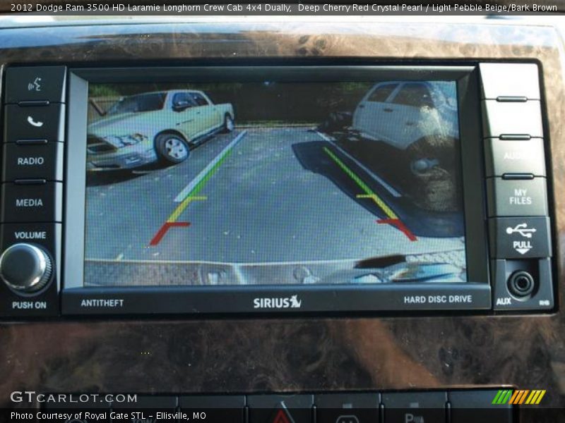 Deep Cherry Red Crystal Pearl / Light Pebble Beige/Bark Brown 2012 Dodge Ram 3500 HD Laramie Longhorn Crew Cab 4x4 Dually