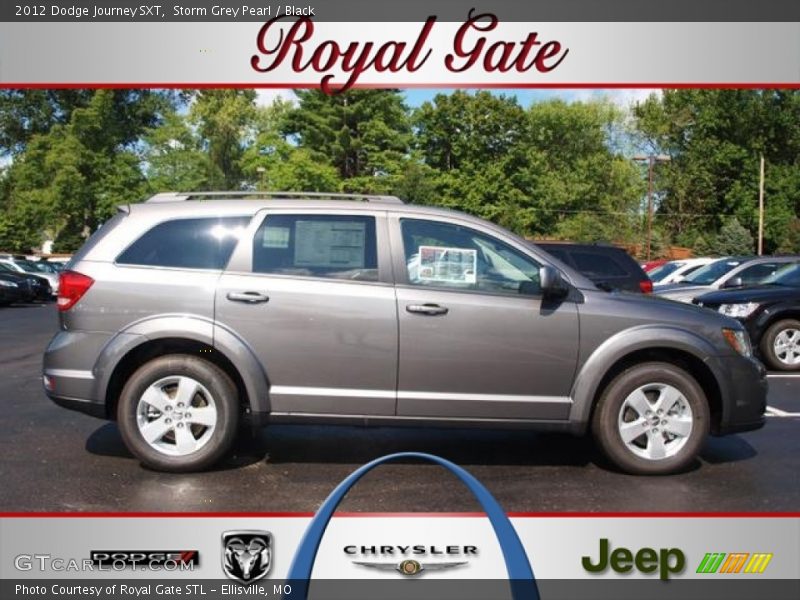 Storm Grey Pearl / Black 2012 Dodge Journey SXT