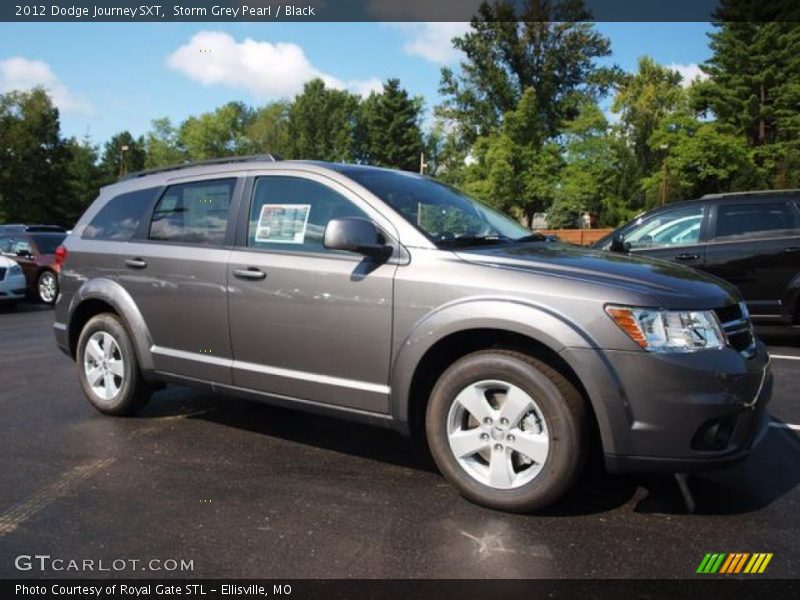 Storm Grey Pearl / Black 2012 Dodge Journey SXT