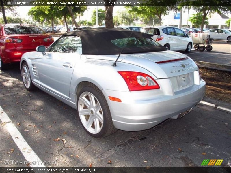 Bright Silver Metallic / Dark Slate Gray 2008 Chrysler Crossfire Limited Roadster