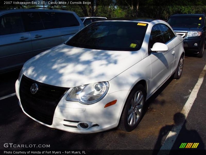 Candy White / Cornsilk Beige 2007 Volkswagen Eos 2.0T