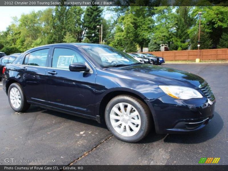 Blackberry Pearl Coat / Black 2012 Chrysler 200 Touring Sedan