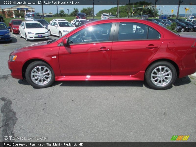 Rally Red Metallic / Black 2012 Mitsubishi Lancer ES