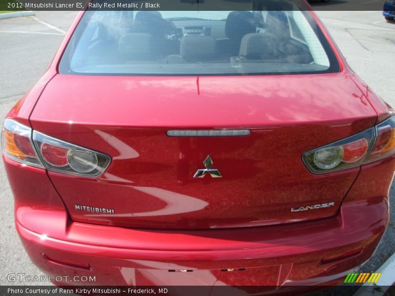 Rally Red Metallic / Black 2012 Mitsubishi Lancer ES