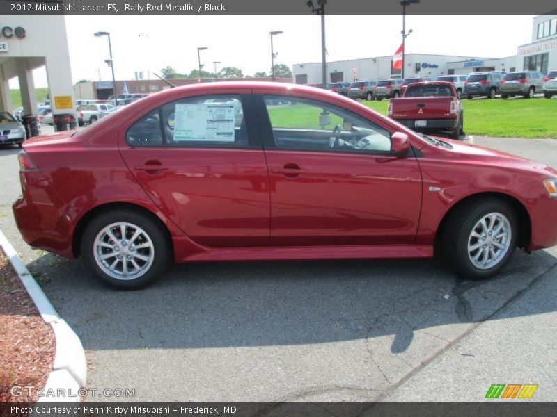 Rally Red Metallic / Black 2012 Mitsubishi Lancer ES