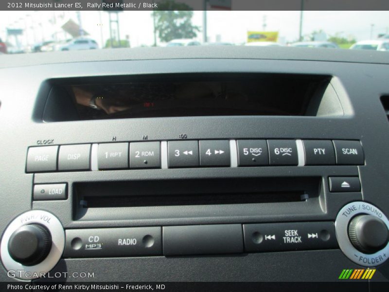 Rally Red Metallic / Black 2012 Mitsubishi Lancer ES