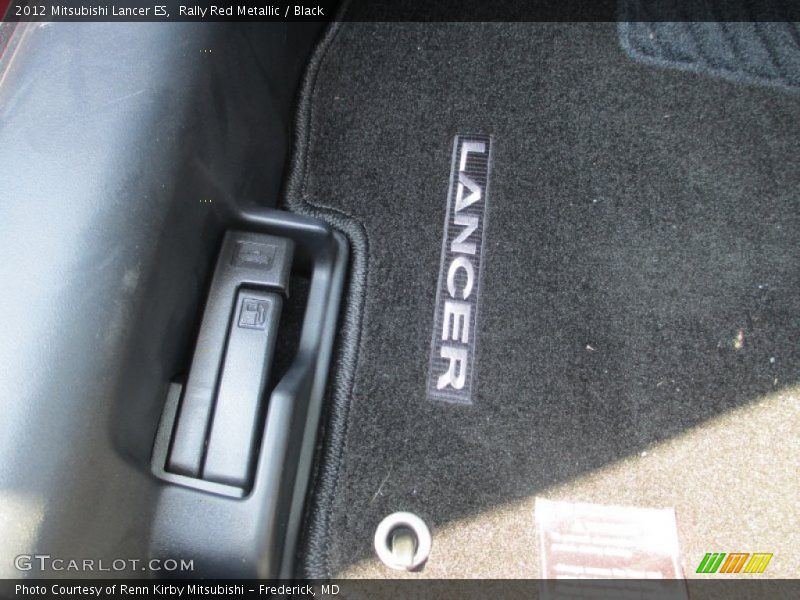 Rally Red Metallic / Black 2012 Mitsubishi Lancer ES