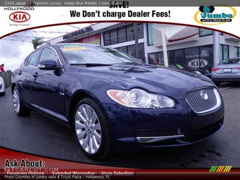 Indigo Blue Metallic / Ivory/Oyster 2009 Jaguar XF Premium Luxury