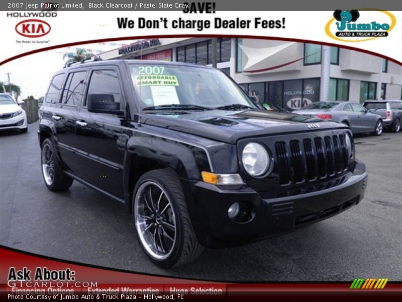 Black Clearcoat / Pastel Slate Gray 2007 Jeep Patriot Limited