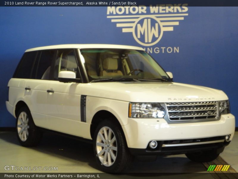 Alaska White / Sand/Jet Black 2010 Land Rover Range Rover Supercharged