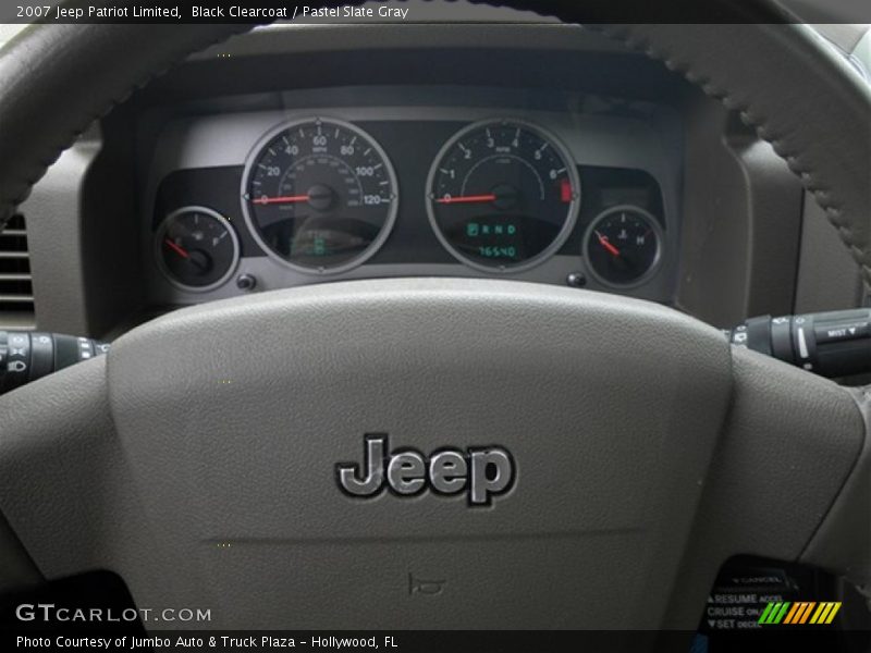 Black Clearcoat / Pastel Slate Gray 2007 Jeep Patriot Limited