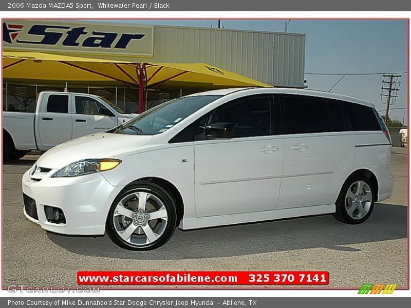 Whitewater Pearl / Black 2006 Mazda MAZDA5 Sport
