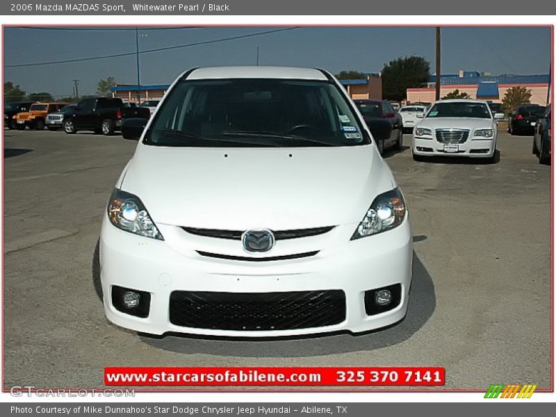 Whitewater Pearl / Black 2006 Mazda MAZDA5 Sport