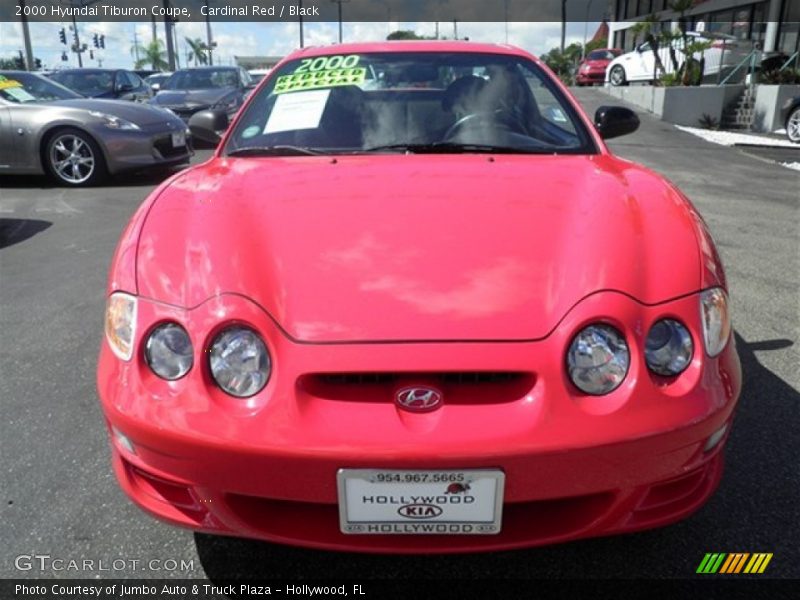 Cardinal Red / Black 2000 Hyundai Tiburon Coupe