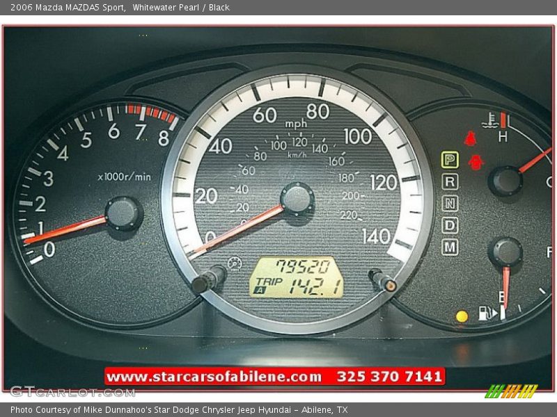Whitewater Pearl / Black 2006 Mazda MAZDA5 Sport
