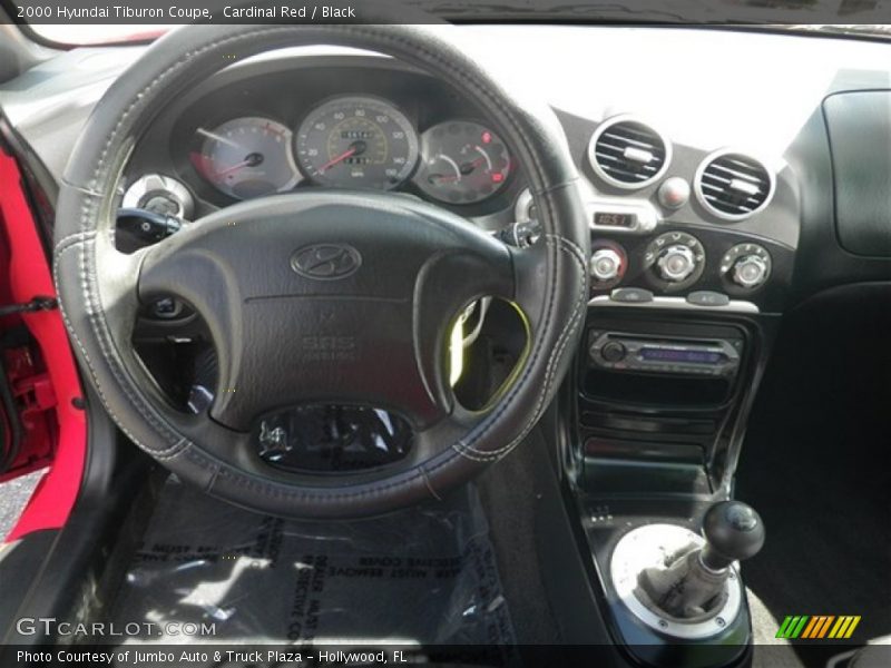Cardinal Red / Black 2000 Hyundai Tiburon Coupe
