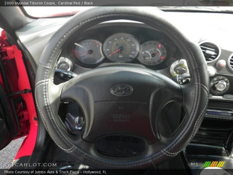 Cardinal Red / Black 2000 Hyundai Tiburon Coupe