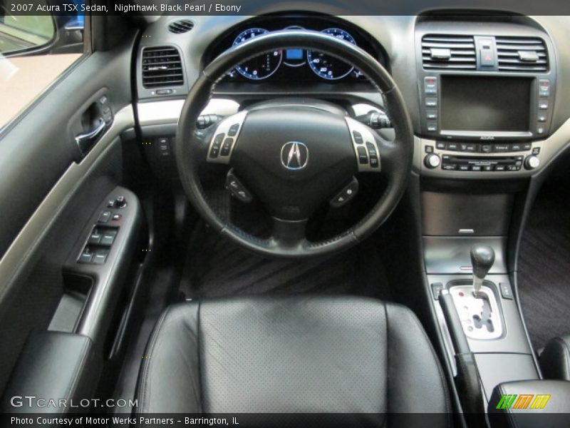 Nighthawk Black Pearl / Ebony 2007 Acura TSX Sedan