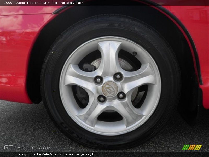 Cardinal Red / Black 2000 Hyundai Tiburon Coupe