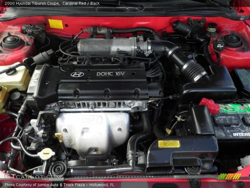Cardinal Red / Black 2000 Hyundai Tiburon Coupe