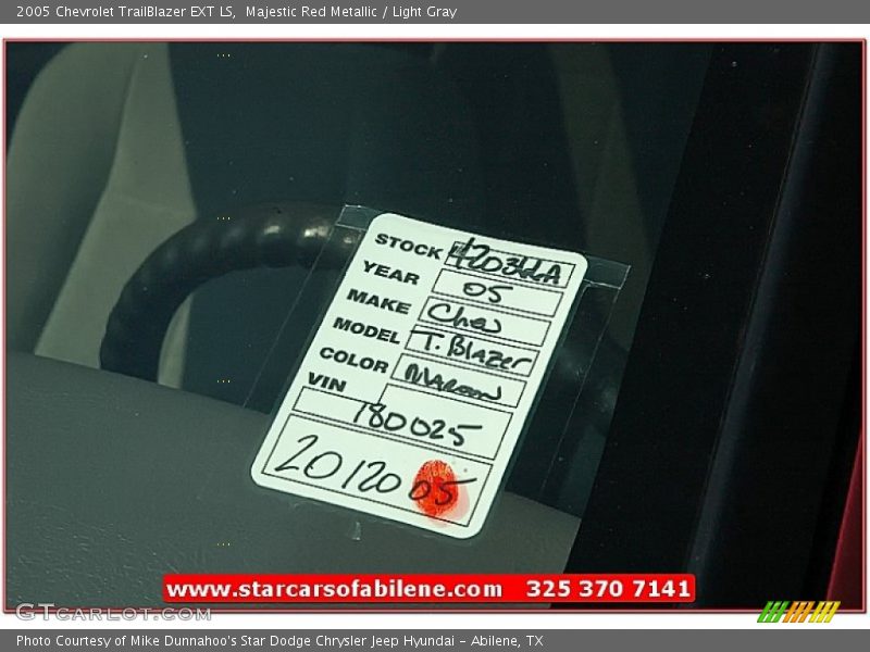 Majestic Red Metallic / Light Gray 2005 Chevrolet TrailBlazer EXT LS