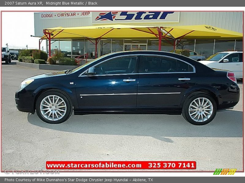 Midnight Blue Metallic / Black 2007 Saturn Aura XR