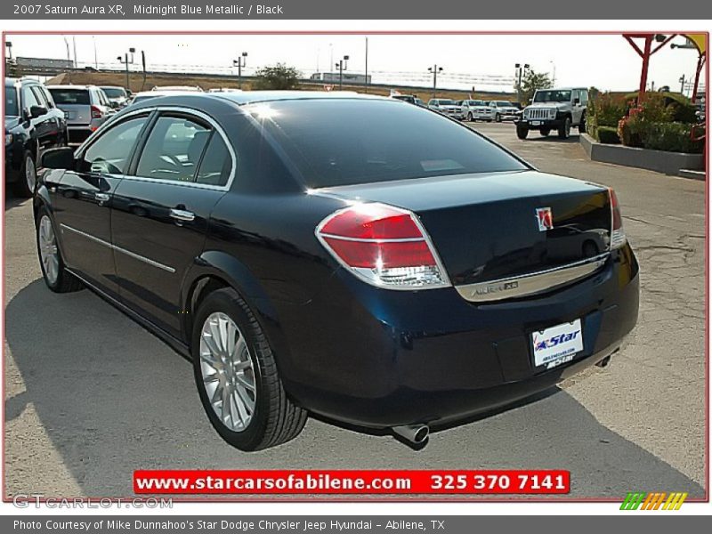 Midnight Blue Metallic / Black 2007 Saturn Aura XR