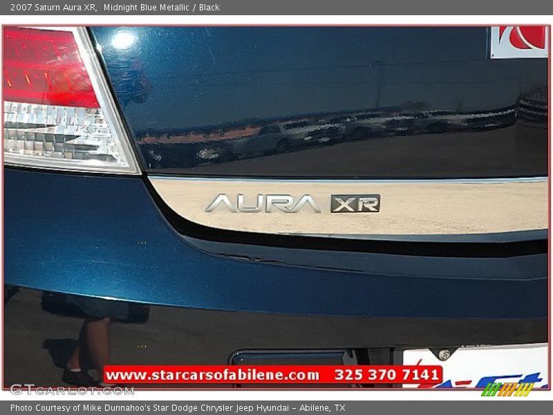 Midnight Blue Metallic / Black 2007 Saturn Aura XR