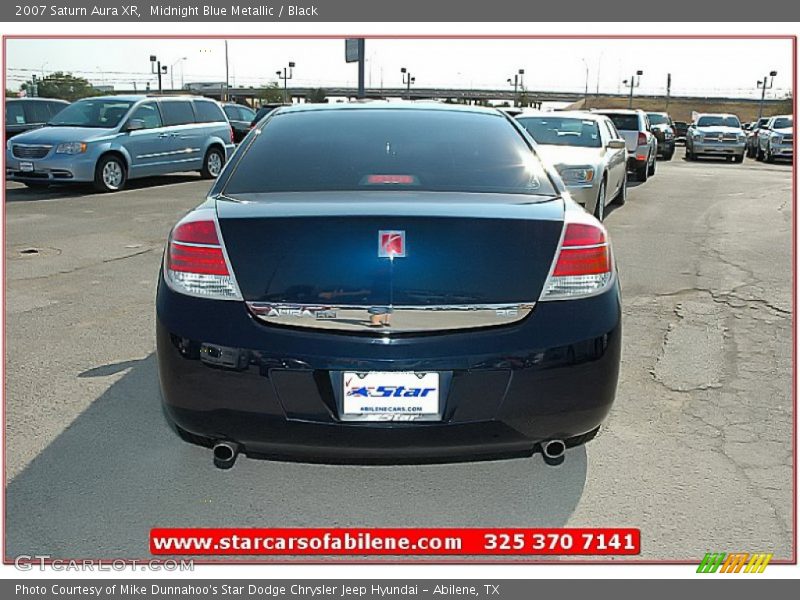 Midnight Blue Metallic / Black 2007 Saturn Aura XR