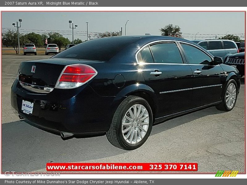 Midnight Blue Metallic / Black 2007 Saturn Aura XR
