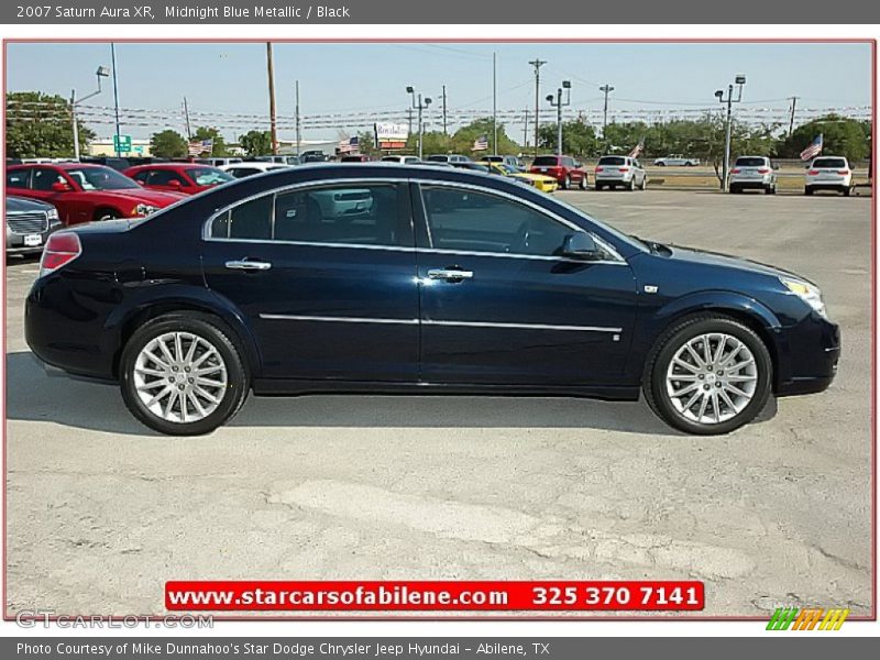 Midnight Blue Metallic / Black 2007 Saturn Aura XR