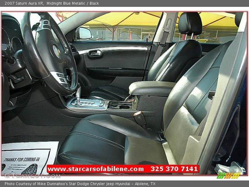 Midnight Blue Metallic / Black 2007 Saturn Aura XR