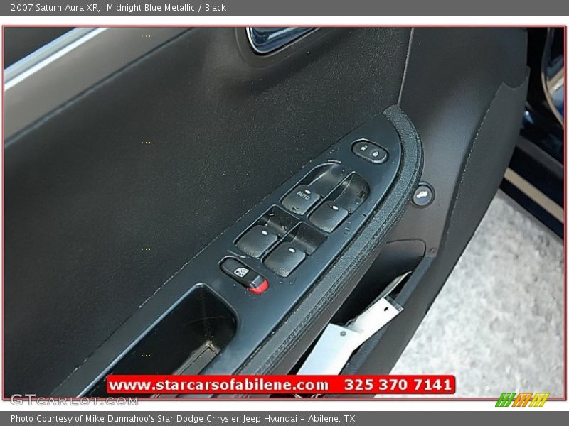 Midnight Blue Metallic / Black 2007 Saturn Aura XR