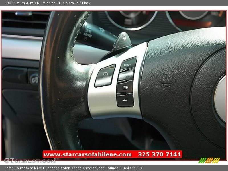 Midnight Blue Metallic / Black 2007 Saturn Aura XR