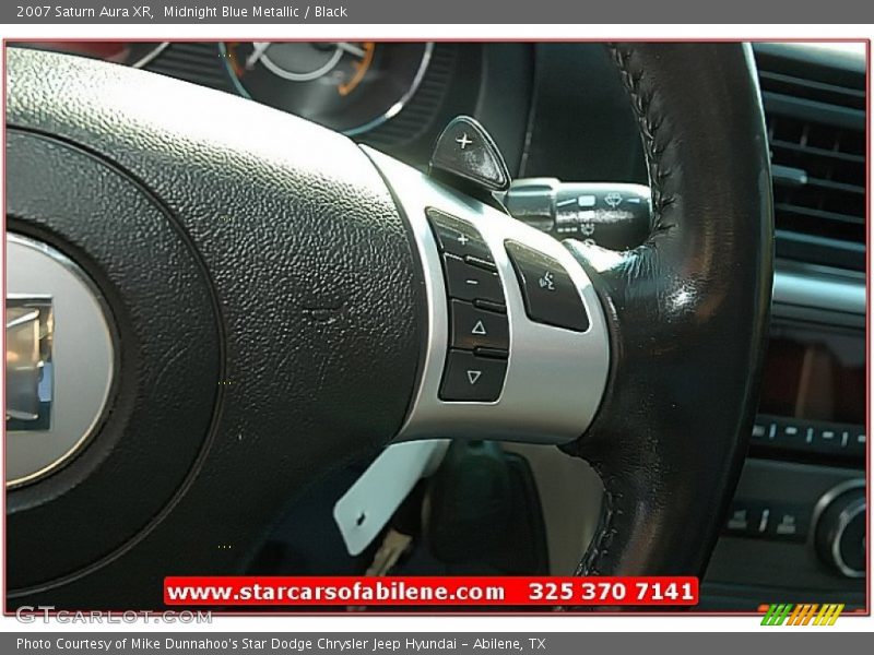 Midnight Blue Metallic / Black 2007 Saturn Aura XR