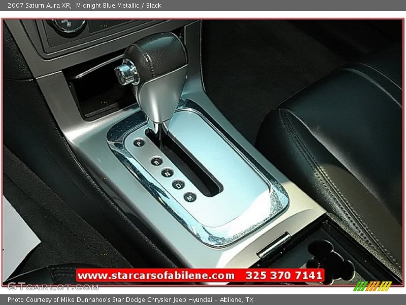 Midnight Blue Metallic / Black 2007 Saturn Aura XR
